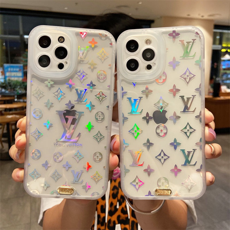 iphone14/13Pro max/13Pro/13スマホケースlv 定番柄 虹色