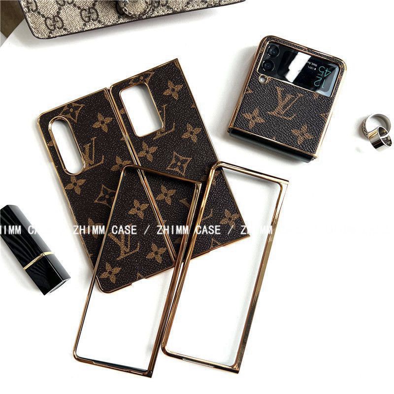 ルイヴィトン lv ハイブランド Galaxy Z Flip Fold 4 3 2 1ケース モノグラム 折畳み式 上質カバー 携帯 ブランド オシャレ