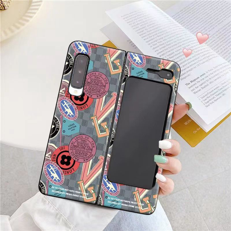 LV ルイヴィトン ハイブランド Galaxy Z Fold 4 5Gスマホケース 個性 折畳み式 モノグラム 彩色