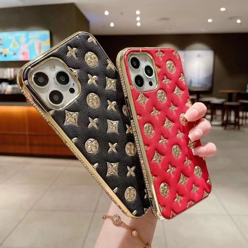 LV/ルイヴィトン ブランド iphone 14/14 pro/14 pro maxケース かわいい モノグラム レザー きらきら