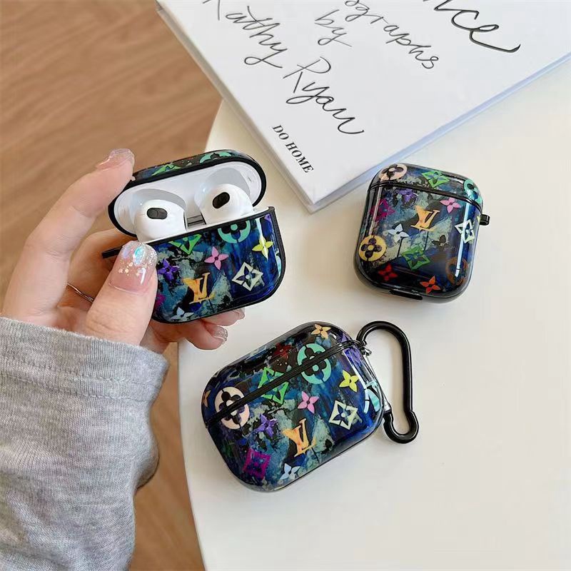 ヴィトン オフホワイト シュプリームairpods pro2/3ケース カラビナ矢印モノグラム ハイブランド エアーポッズ3/プロ2収納便利 保護