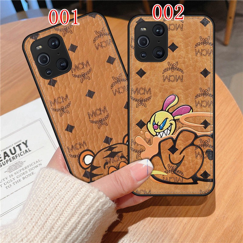 エムシーエム galaxyS22/S22+/S22Ultraスマホケース ウサギ レザー