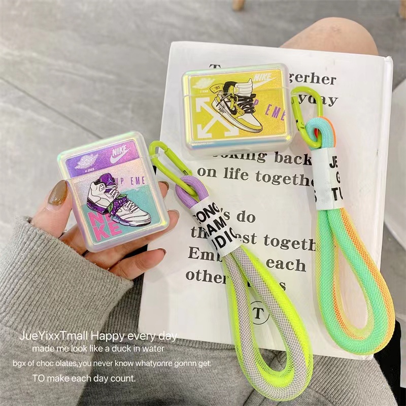Nike ナイキ オフホワイト ジョーダン シュプリーム Air Pods Pro 2/3/2/1ケース かわいい バッグ型 Off-White ストラップ付き