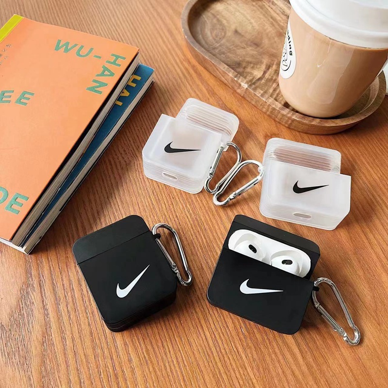 Nikeハイブランド ナイキ Airpods pro2/proケース かわいい モノグラム 保護性 カラビナ付き 紛失防止