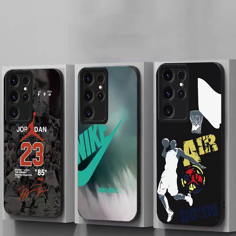 NIKE ナイキ JORDAN ジョーダン ハイブランドgalaxy s23/s23+/s23 plus/s23 ultraケース おしゃれ モノグラム バスケットボール柄  男女