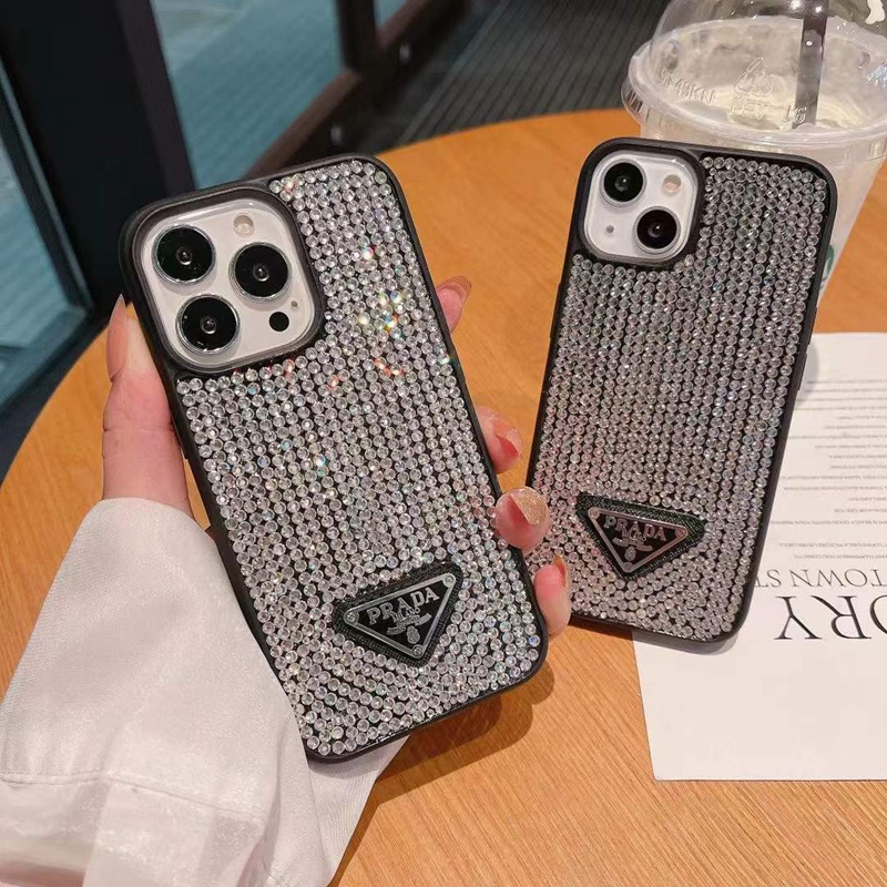 PRADA ブランド iphone 13/13 pro/13 pro maxケース INS風 きらきら プラダ ジャケット