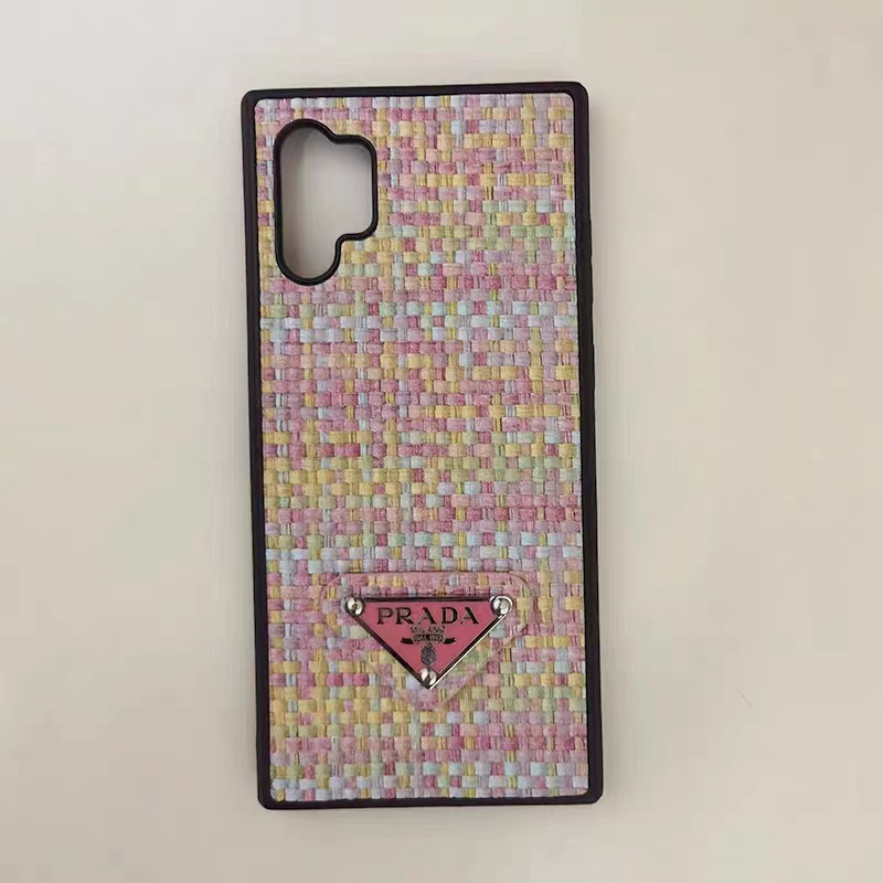 プラダgalaxy s23+ultra/14pro max plusケースprada編み モノグラム彩色ジャケット ブランド耐衝撃ギャラクシーS23プラス/s23ウルトラ男女