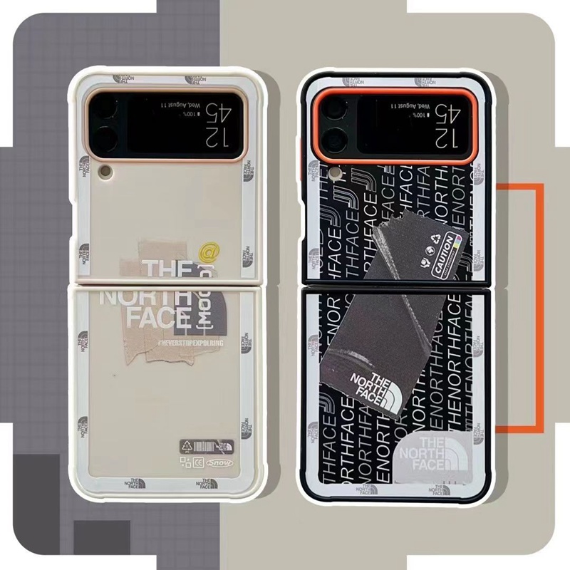 ザ.ノース.フェイス Galaxy Z Flip4 5Gスマホケース タック柄 折りたたみ式 The North Face 男女