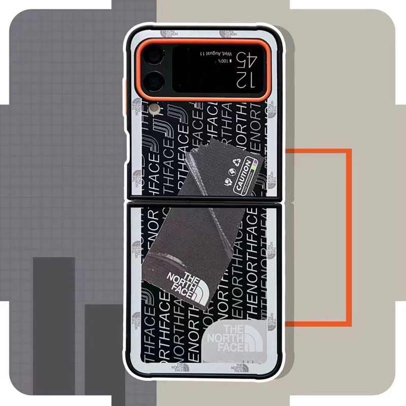 ザノースフェイスgalaxy z flip4ケースthe north faceタック折畳みギャラクシーZフリップ4落下保護