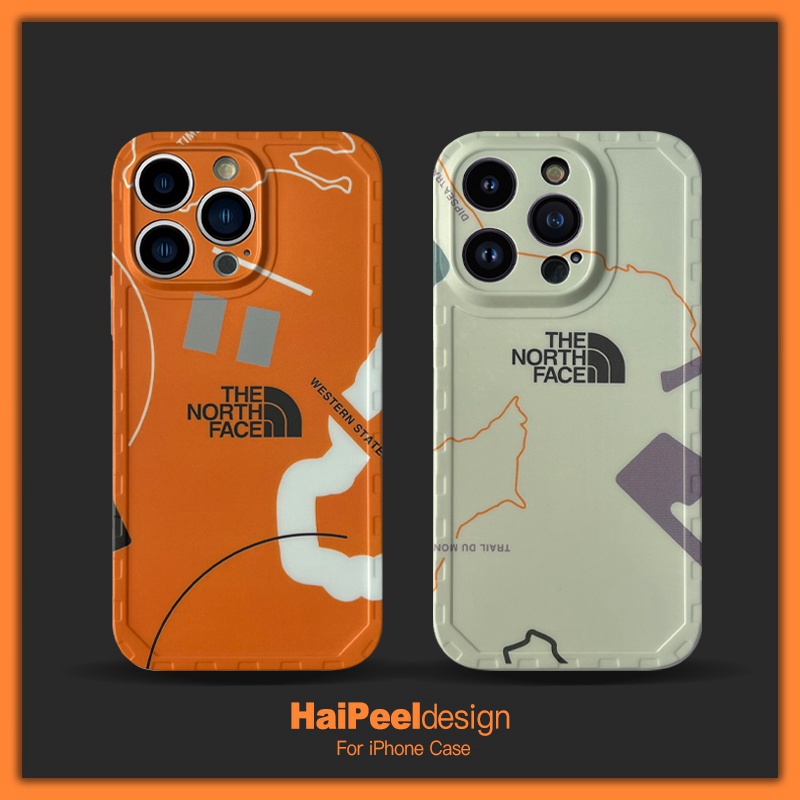 The North Face/ザ・ノース・フェイス ブランド iPhone 14/14 Pro/14 Pro Max/14 Plusケース かわいい モノグラム TPU製 四角保護