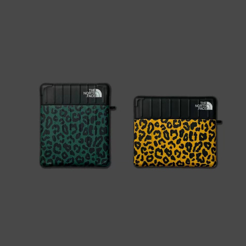 THE NORTH FACE ハイブランド ザノースフェイス airpods pro 2/3ケース かわいい モノグラム スーツケース風 レオパード柄