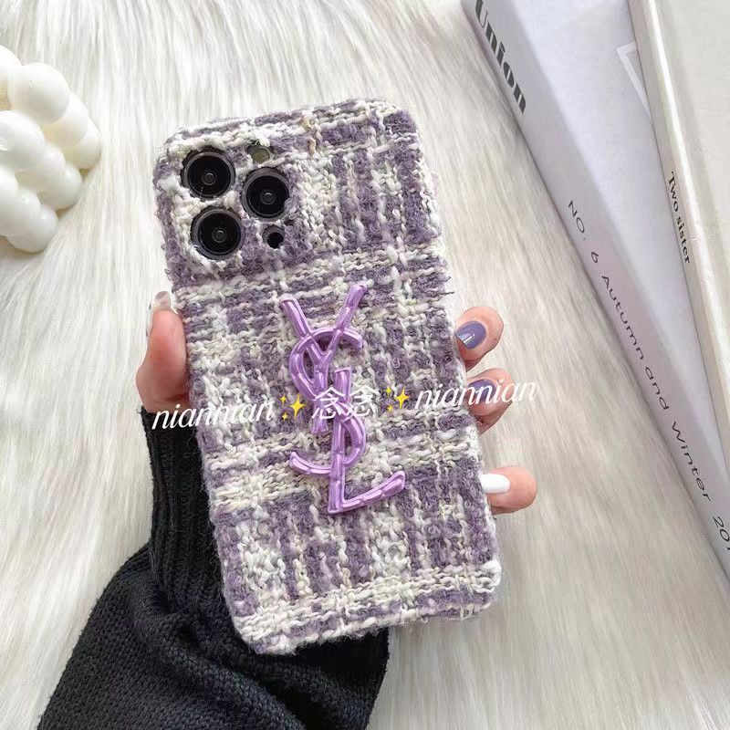 サンローランiphone14 pro max plusケース縫い布ysl芸能人 かわいいアイフォン14カバー ジャケット